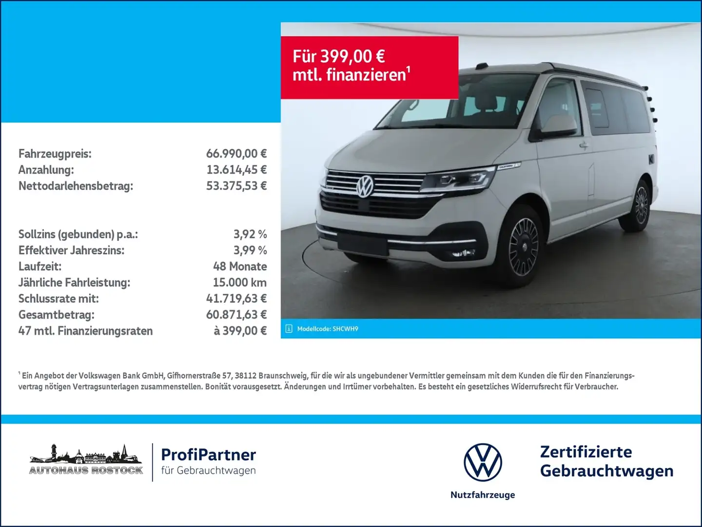 Volkswagen T6.1 California Ocean 4Motion 2.0 TDI DSG NAVI LED Grau - 1