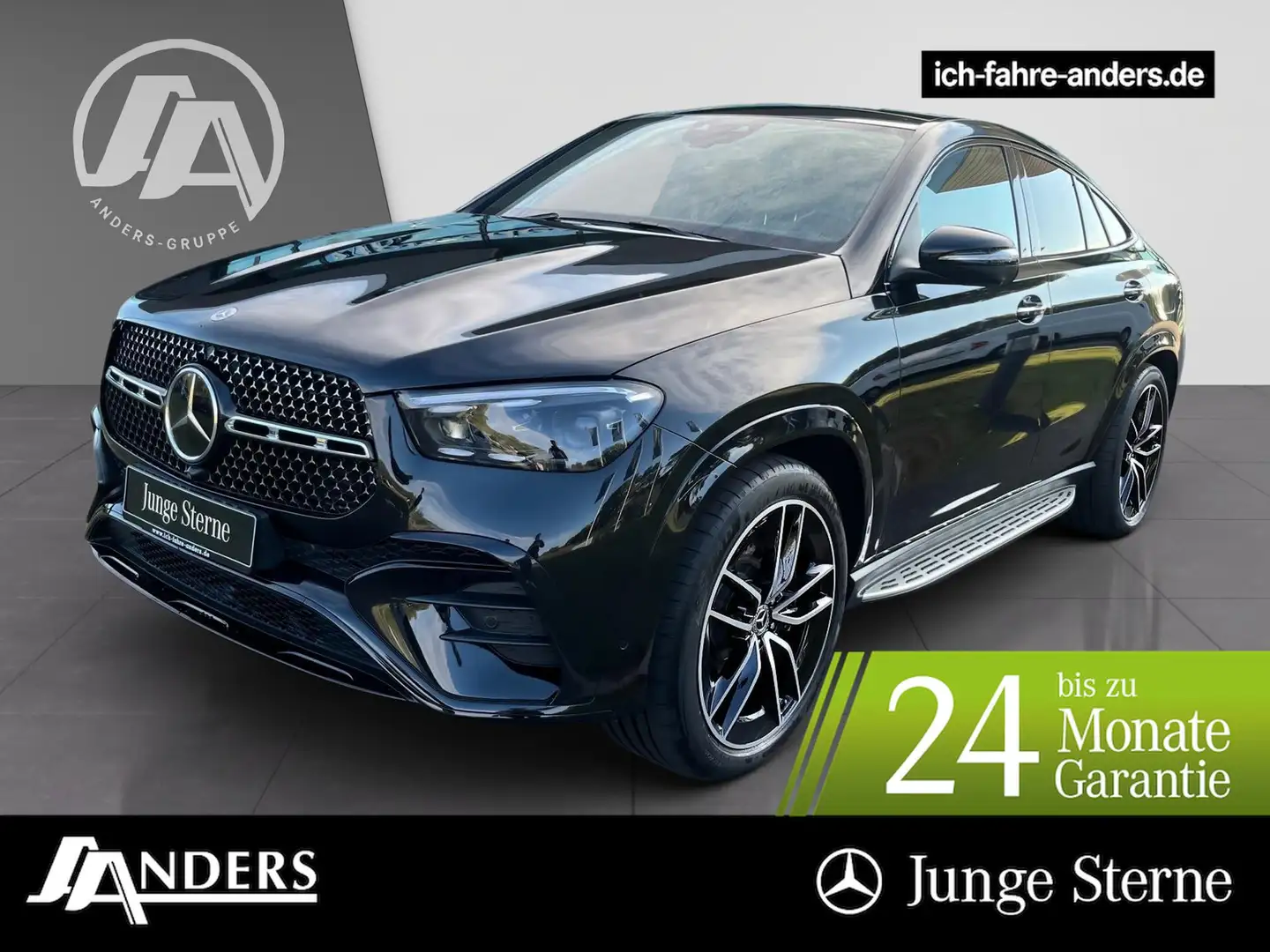 Mercedes-Benz GLE 350 de 4M Coupé AMG+AHK+Distr+Pano+Burm Nero - 1