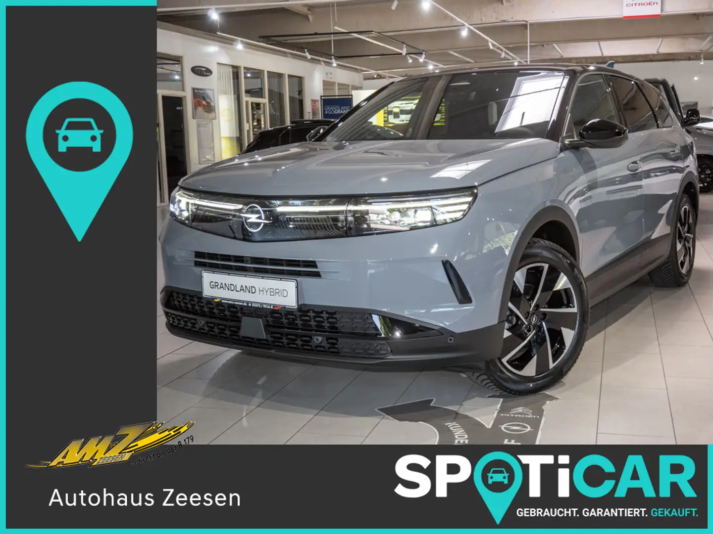 Opel Grandland 1.2 Turbo GS Hybrid 48V 360° AHK Grey - 1