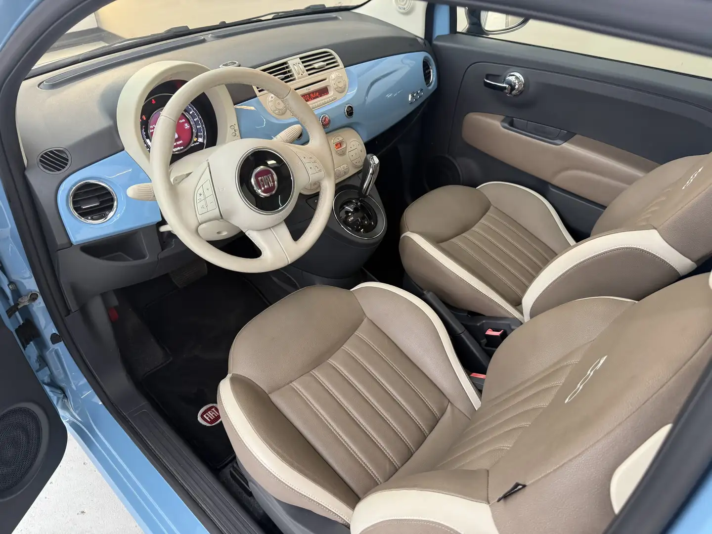 Fiat 500 0.9 TwinAir Turbo Cult, 80Pk, 2014, 2de eigenaar, Blauw - 2