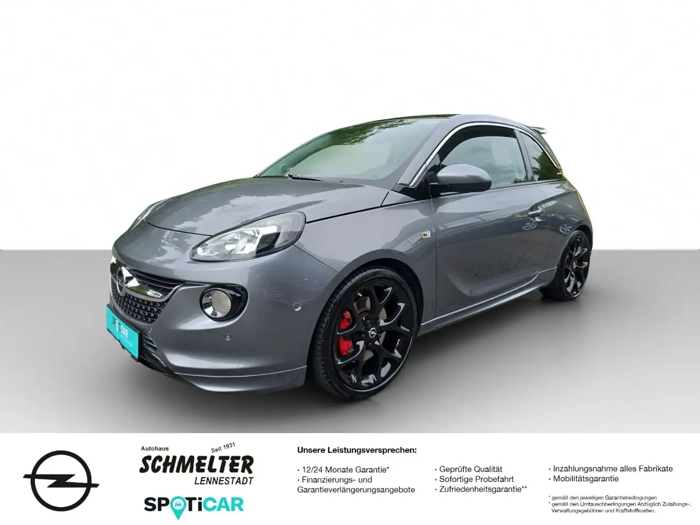 Opel Adam S 1.4 Recaro Leder Alu schwarz usw. Gris - 1
