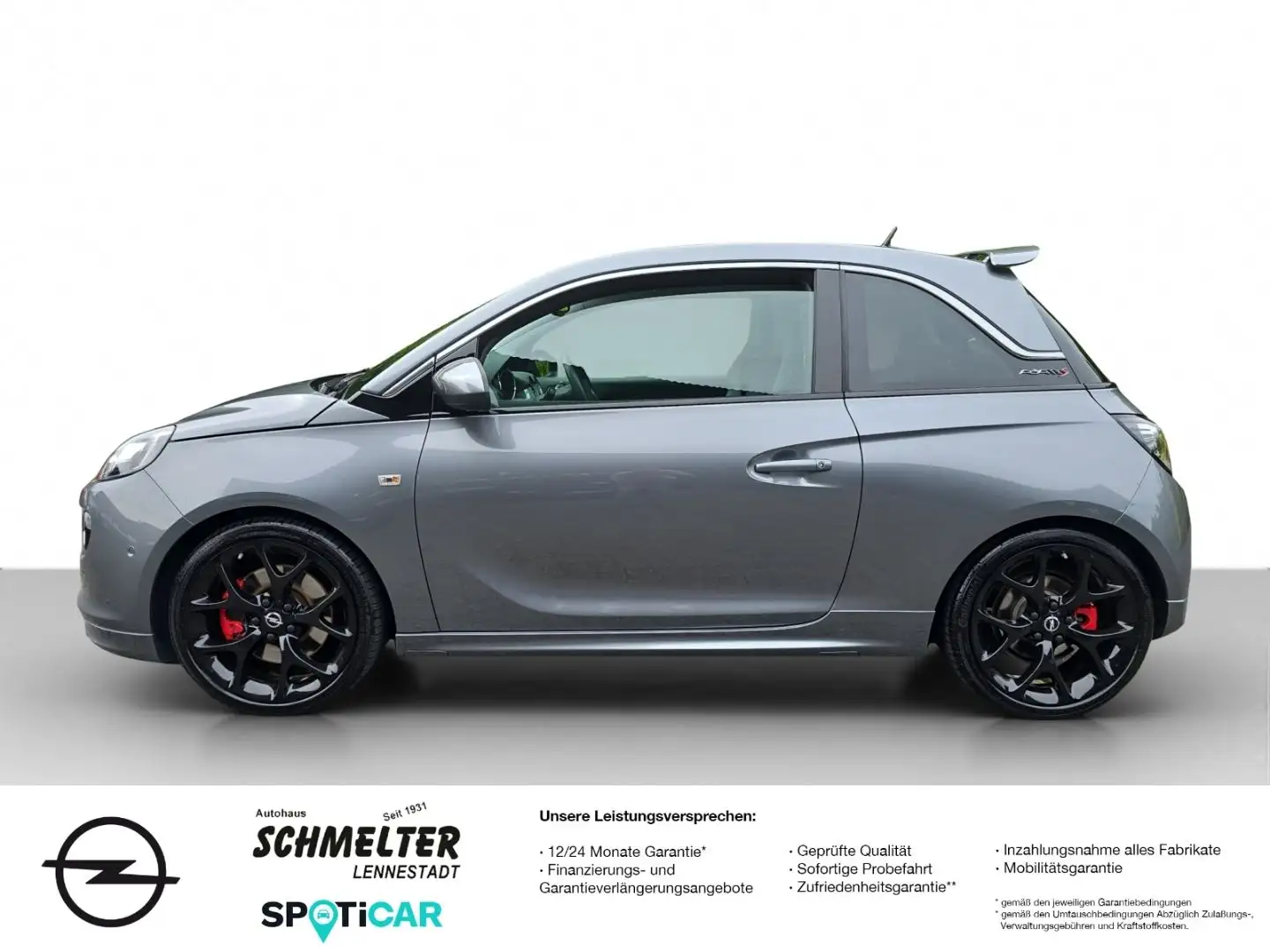 Opel Adam S 1.4 Recaro Leder Alu schwarz usw. Gris - 2