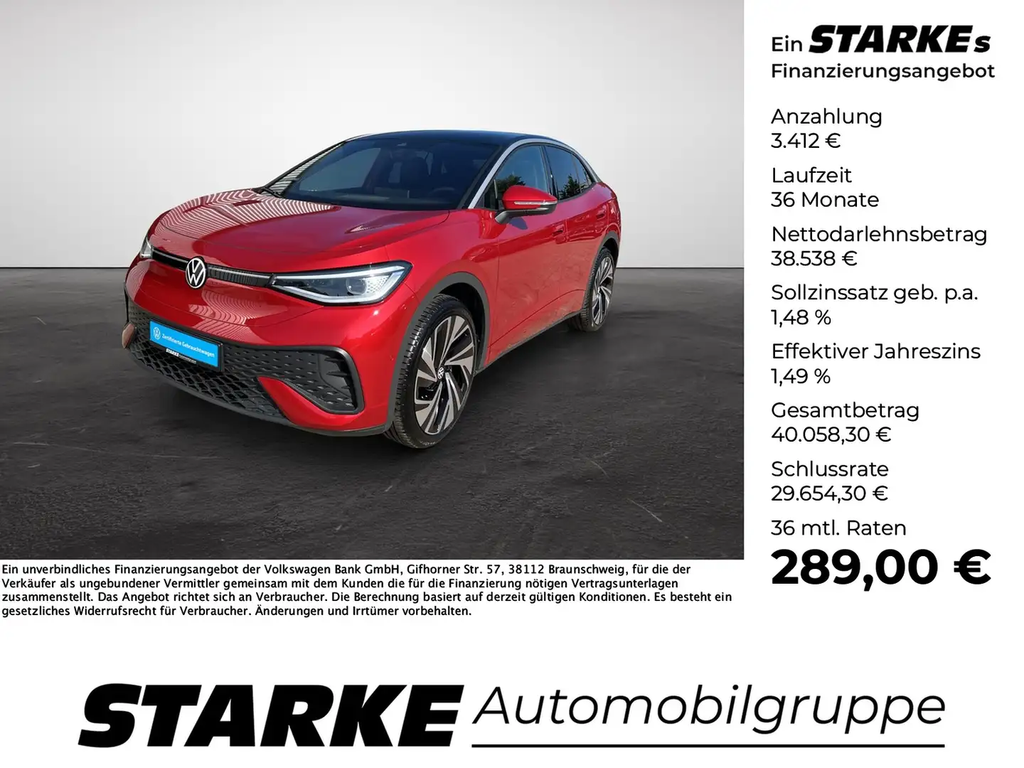 Volkswagen ID.5 Pro Rot - 1