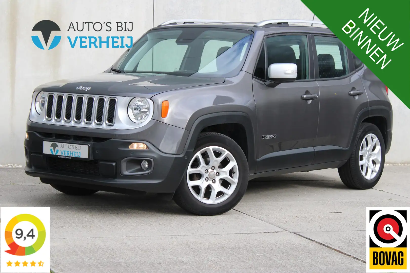 Jeep Renegade 1.4 MultiAir Limited / LEDER / NAVI / NIEUWE DISTR Gris - 1