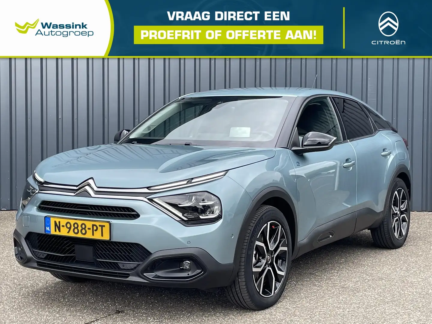 Citroen E-C4 Electric EV 50kWh 136pk Shine I Adaptive Cruise I Carplay I Niebieski - 1
