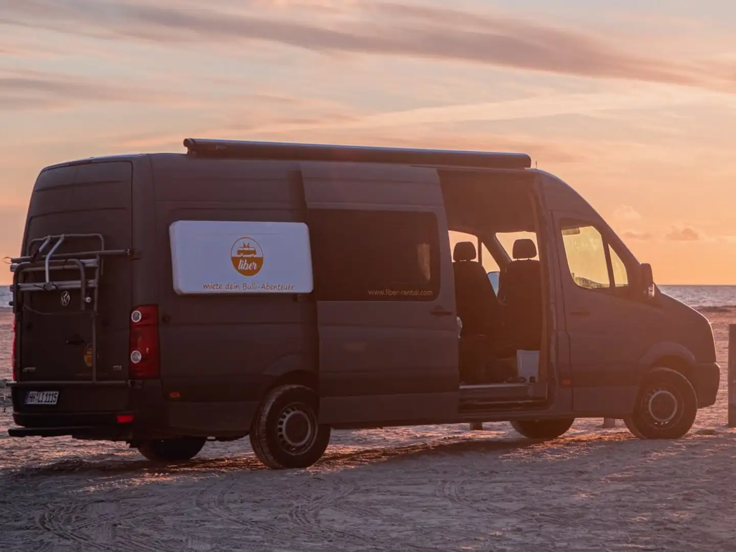 Volkswagen Crafter Wohnmobil Camper Holzausbau Grau - 1