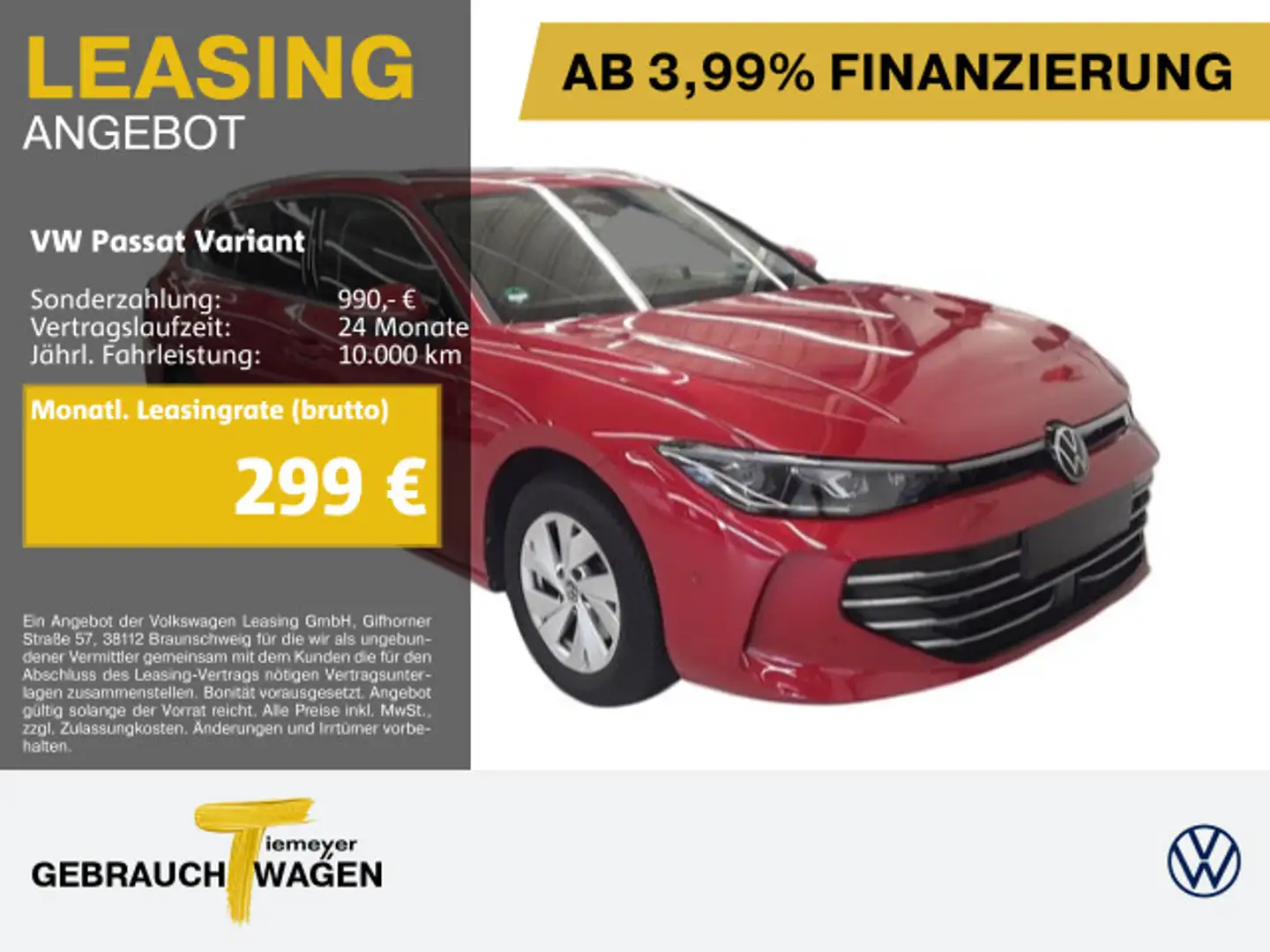 Volkswagen Passat Variant 2.0 TDI DSG ELEGANCE MATRIX AHK S Rosso - 1