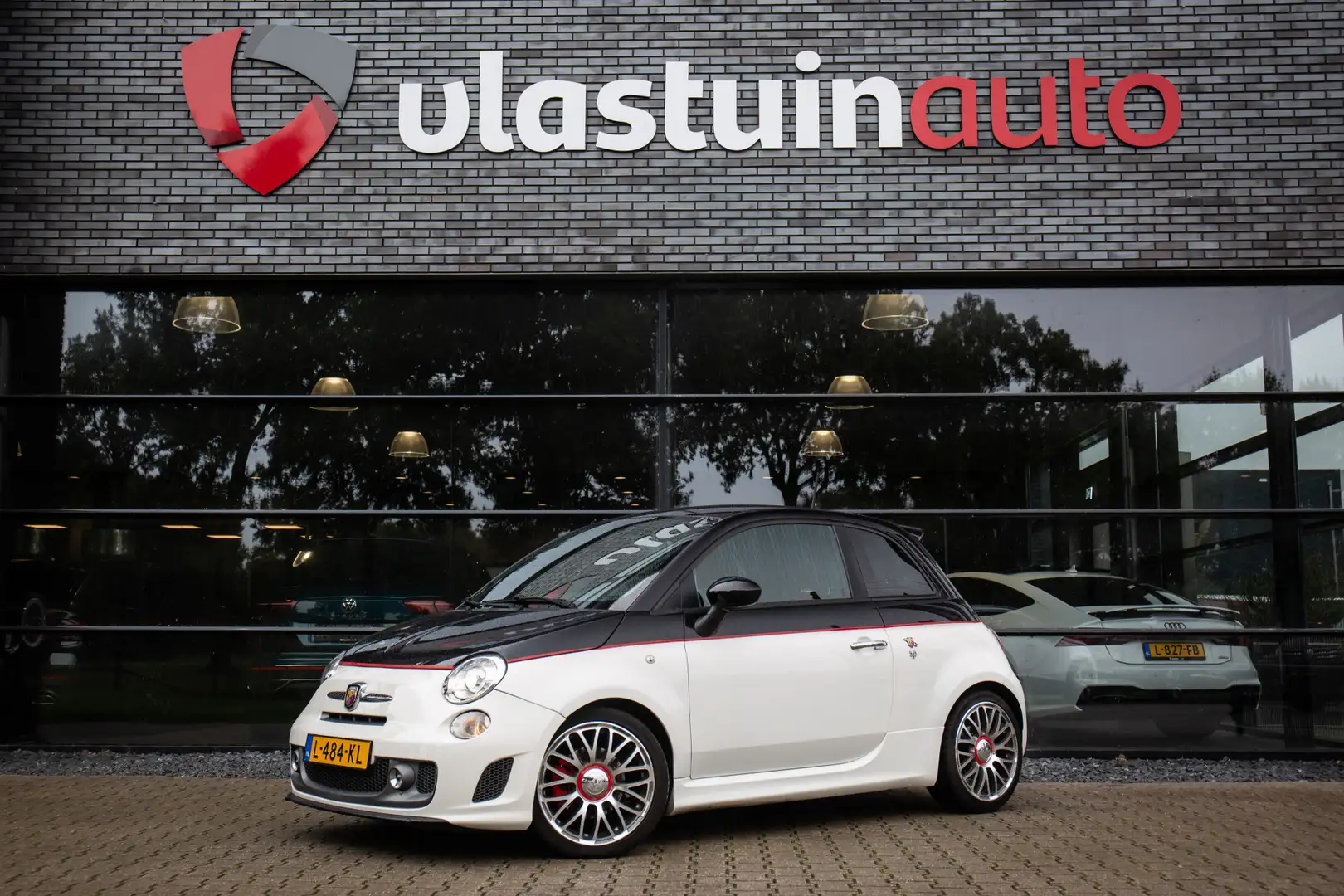 Fiat 500 Abarth 1.4 T-Jet Turismo , 160pk, Leder, Airco, Blanco - 1