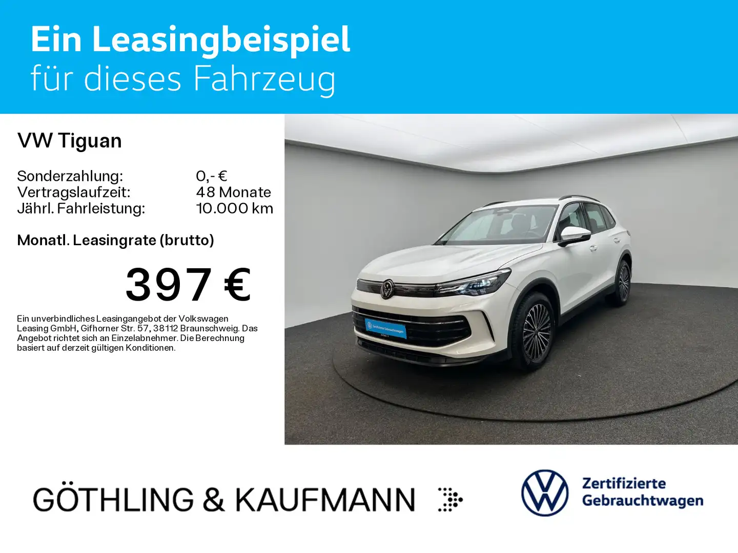 Volkswagen Tiguan Life 2.0TDI DSG*AHK*KAM*HUD*ACC*NAVI* Weiß - 2