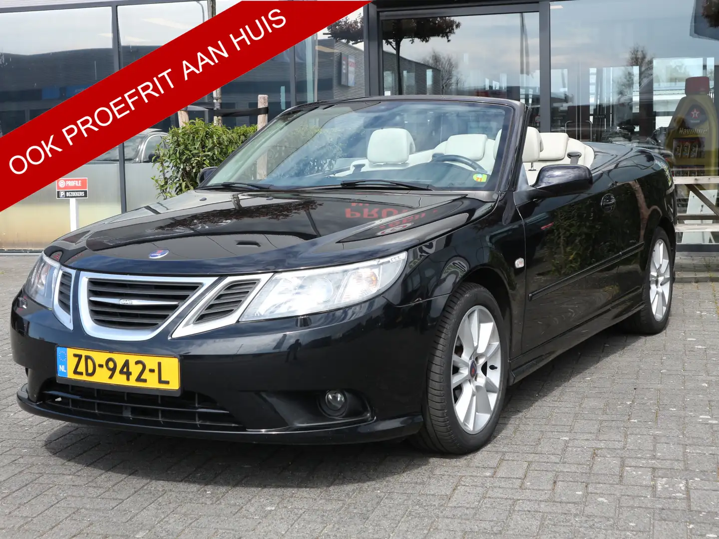 Saab 9-3 Cabrio 1.8t Vector AUTOMAAT NAVI CRUISE MEMORY Noir - 1