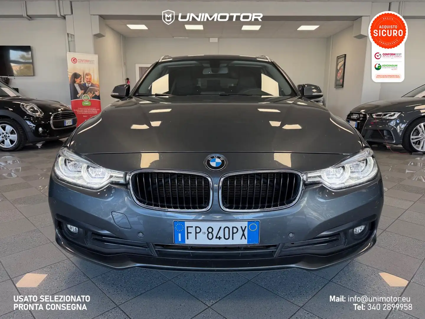 BMW 318 318d F31 Touring Sport 150cv Automatico Grau - 2