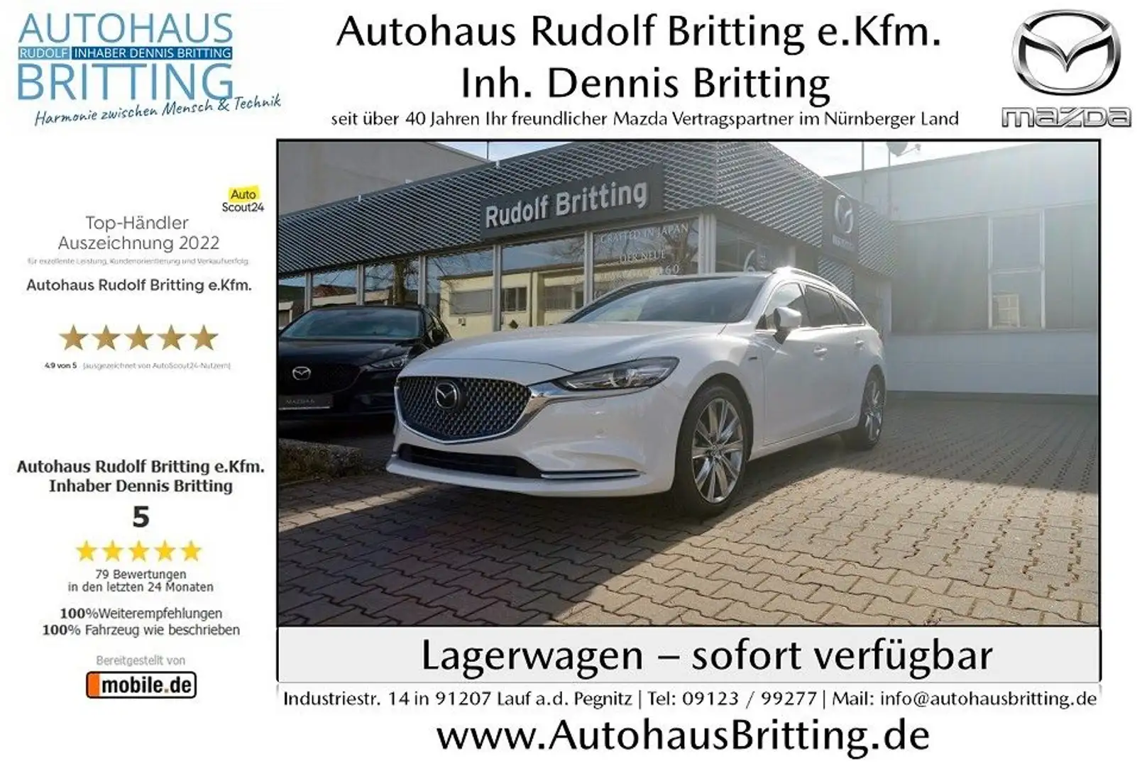 Mazda 6 SKYACTIV-Benzin 194PS 6AG 20THANNIVERSARY Bianco - 1