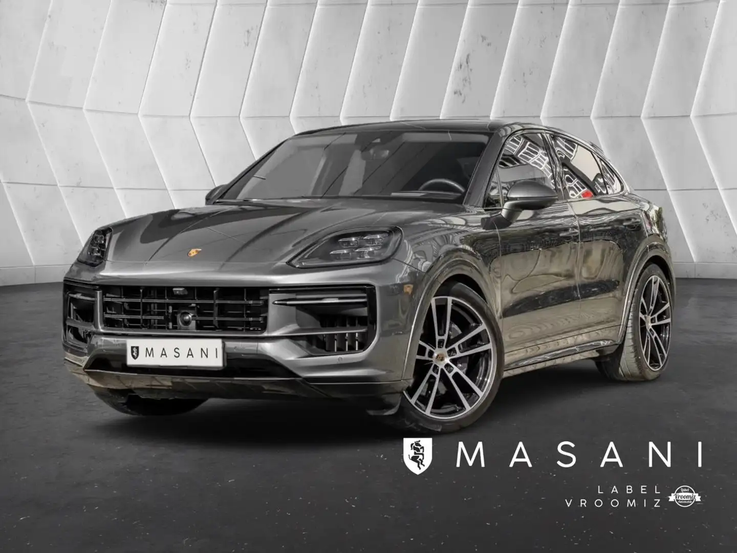 Porsche Cayenne e-hybrid coupe 470ch headup Gris - 1