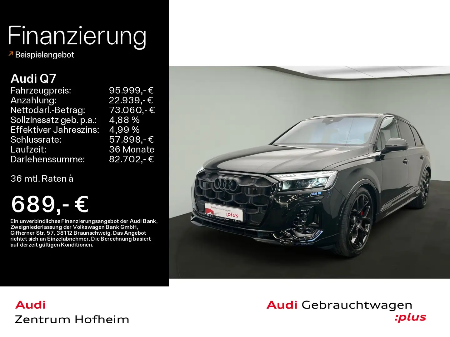 Audi Q7 60 TFSIe qu S line tip*EUPE 139.155*Air*B&O*H Fekete - 1