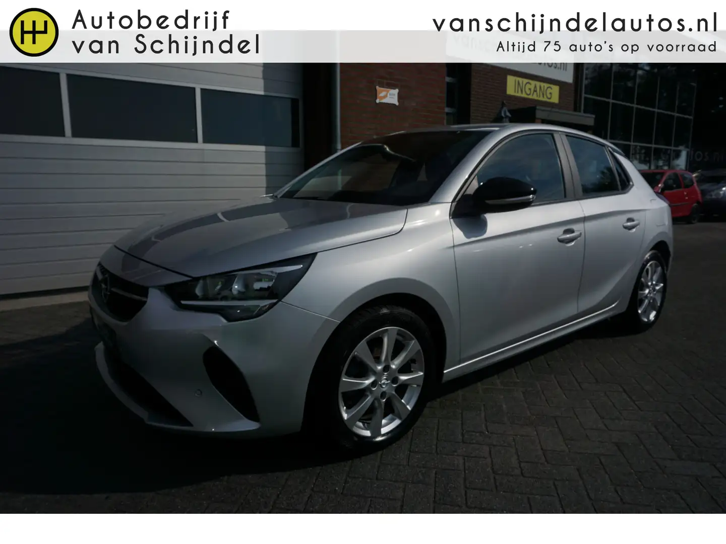 Opel Corsa 1.2 Edition NAVI - PARKEERSENSOREN V+A - APPLE CAR Grijs - 1