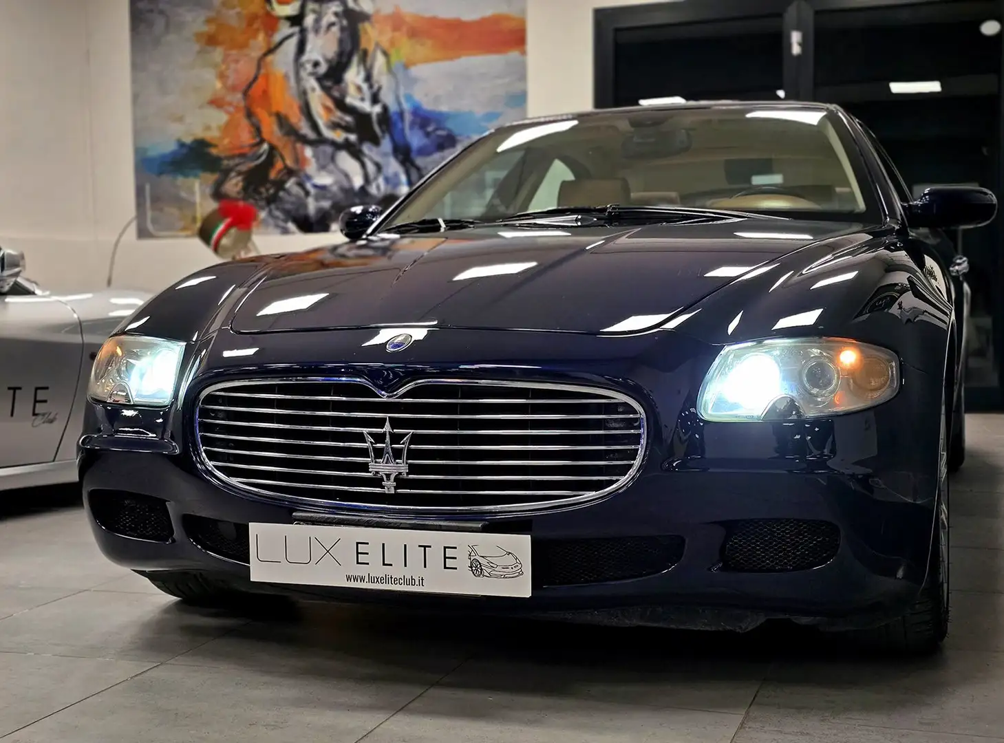 Maserati Quattroporte 4.2 BLU NETTUNO_FULL OPT_ ASI_TETTO_VETRI BLINDATI Синій - 1