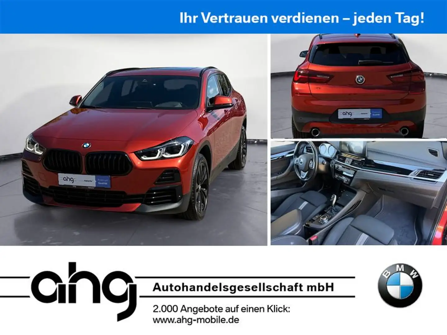 BMW X2 sDrive18d Navi Klima PDC Kamera Head-Up Panor Orange - 1