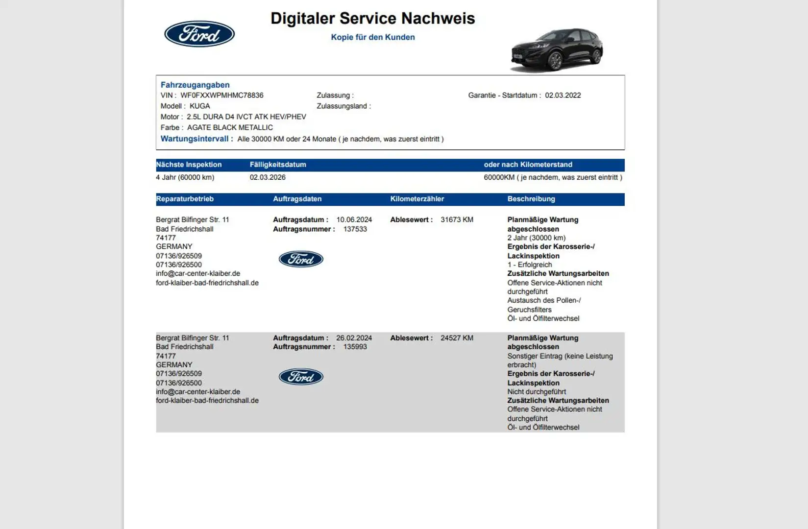 Ford Kuga PHEV ST-Line Navi 2xKamera Voll-LED PDC SHZ Nero - 2