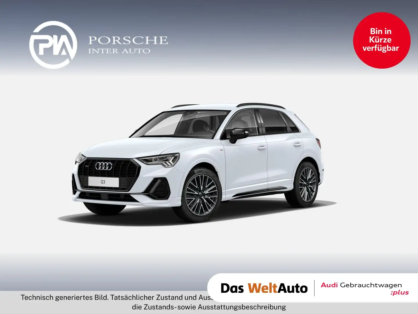 Audi Q3 40 TDI quattro S line exterieur Weiß - 1