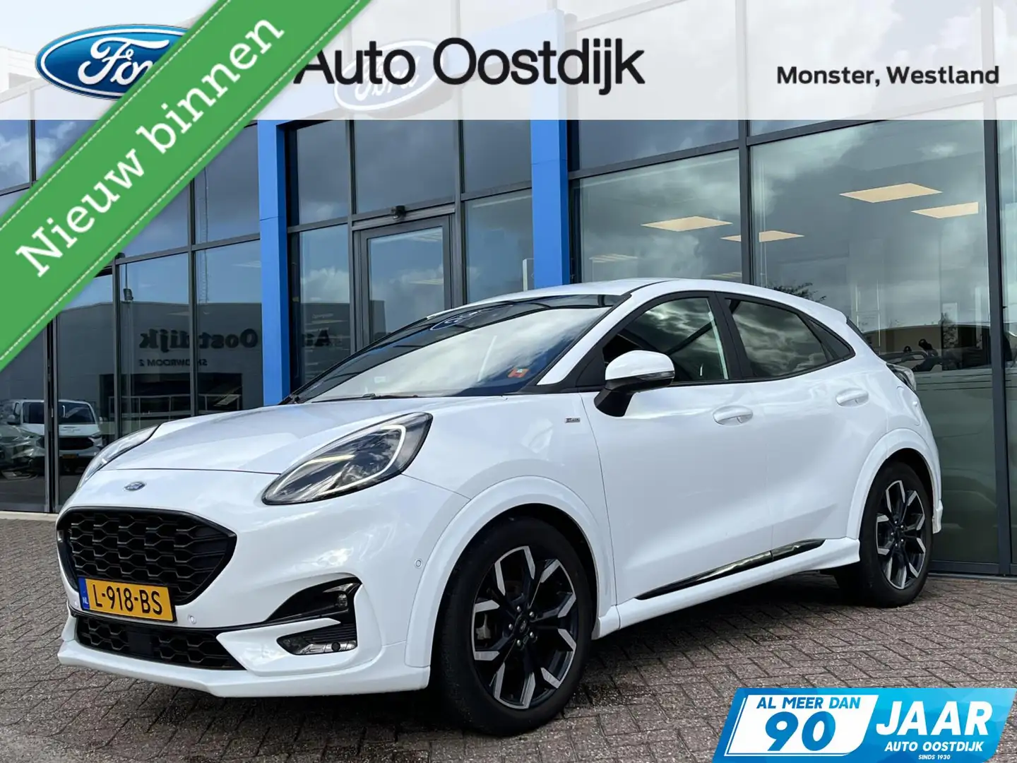 Ford Puma 1.0 EcoBoost Hybrid ST-Line X 125PK Afn. Trekhaak Weiß - 1