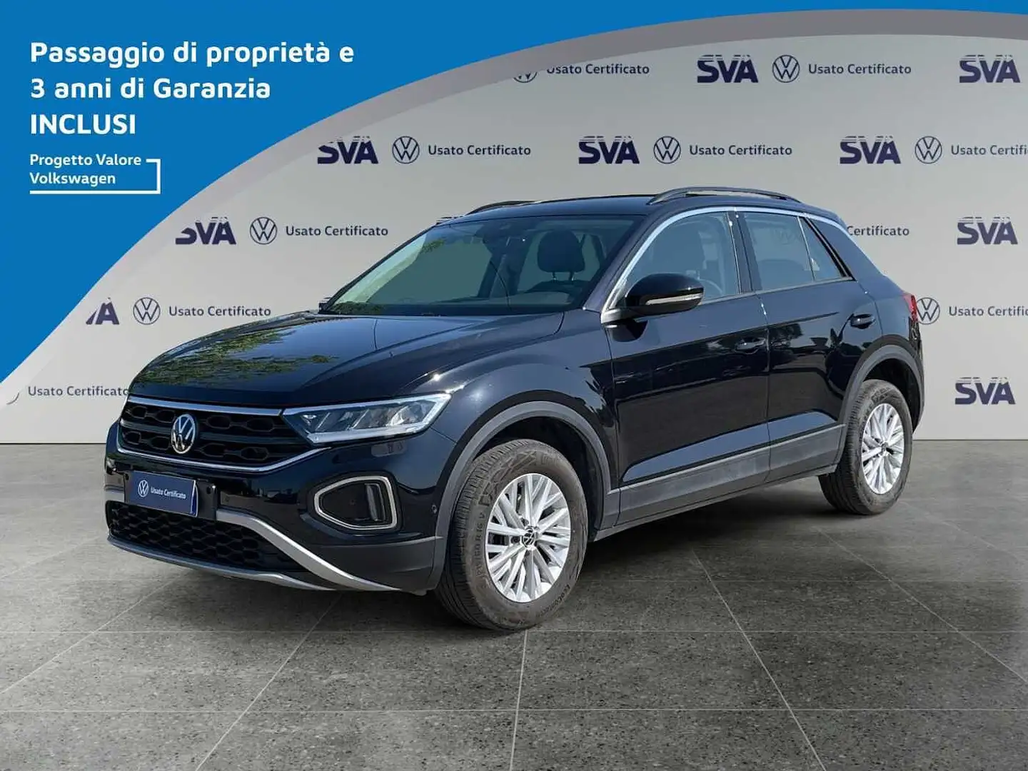 Volkswagen T-Roc 1.0TSI 110CV Life - NEOPATENTATI Nero - 1