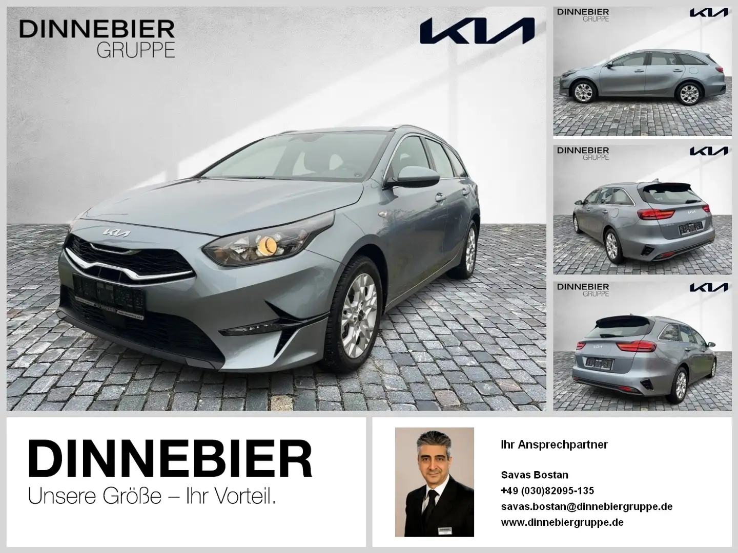 Kia Ceed SW / cee'd SW CEED Sportswagon 1.5T Vision Kamera+Navi+SHZ Silber - 1