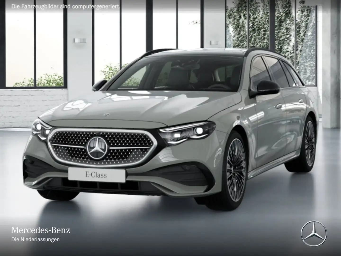 Mercedes-Benz E 300 de T 4M Hybrid Edition AMG-Line Fahrass 360° Grau - 2