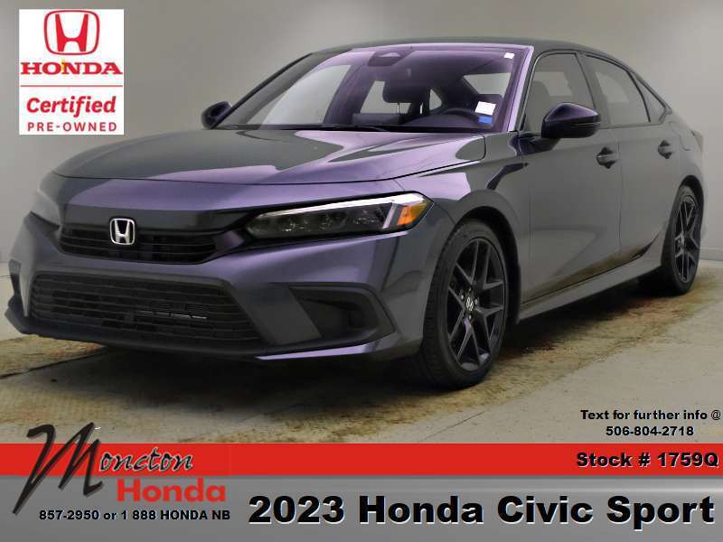 Gray 2023 Honda Civic Sedan Front-Wheel Drive Automatic