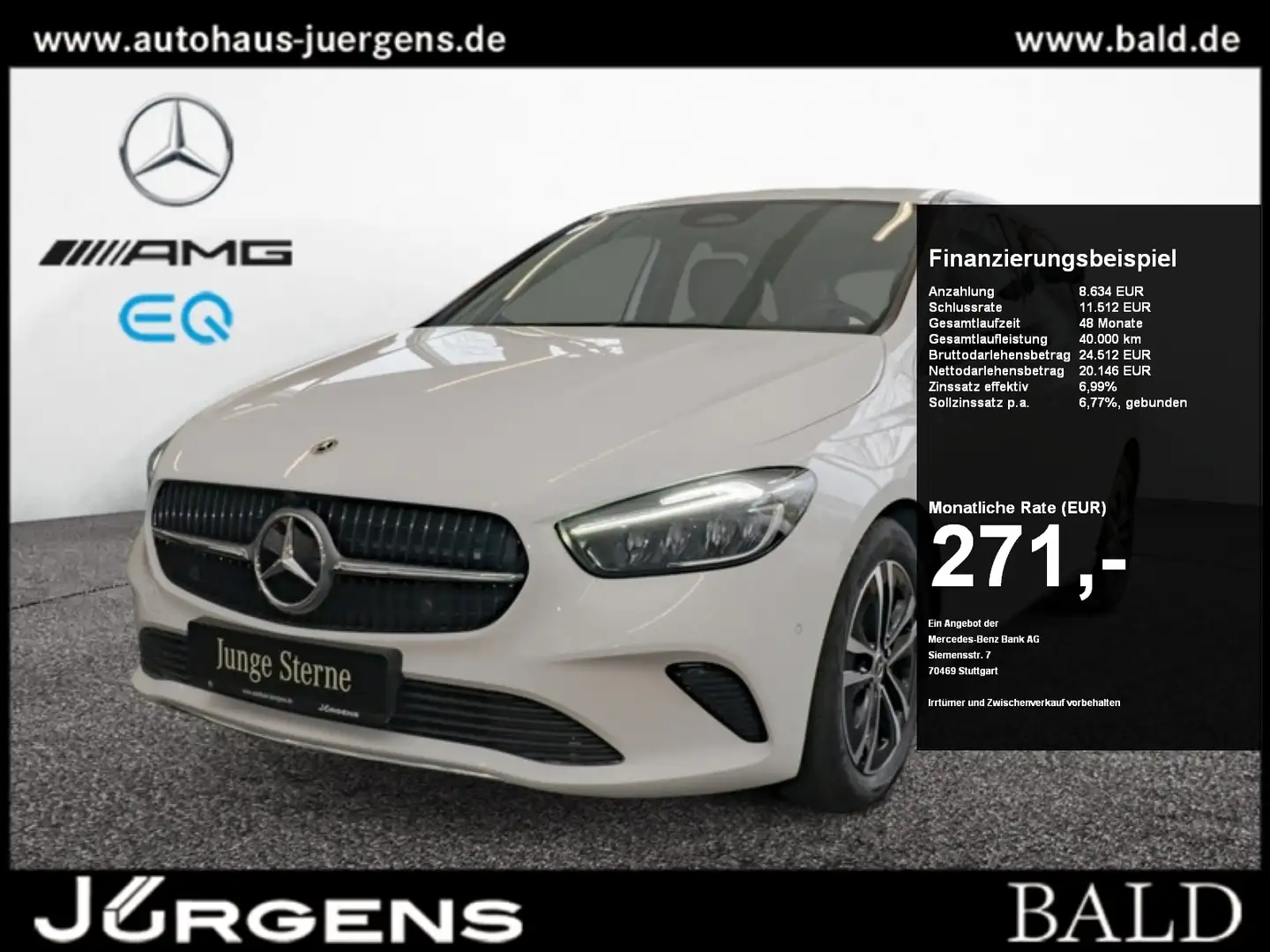 Mercedes-Benz B 180 Progressive/LED/Kamera/AHK/EASY-P/Winter Weiß - 1