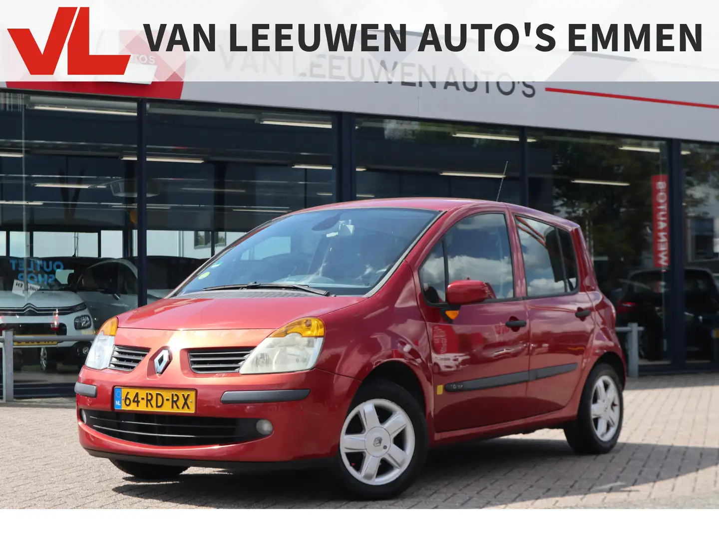 Renault Modus 1.6-16V Expression Luxe | Airco | Cruise Rood - 1