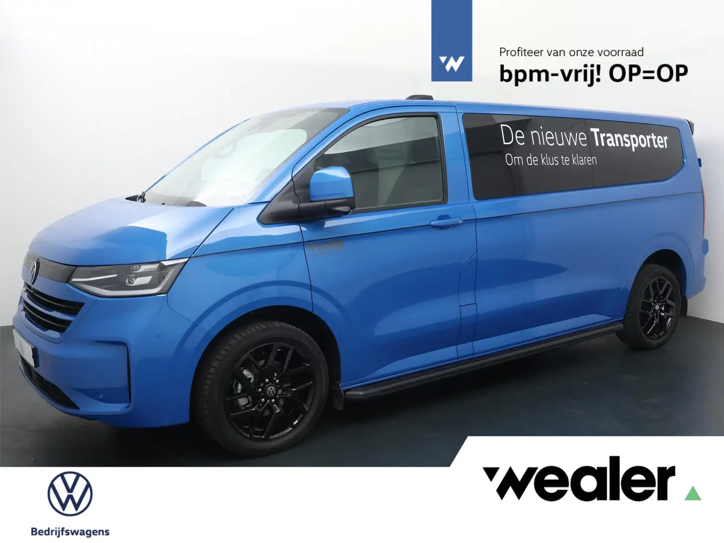 Volkswagen Transporter 2.0 TDI L2H1 Dubbel Cabine Bulli Intro | Dubbele C Blue - 1