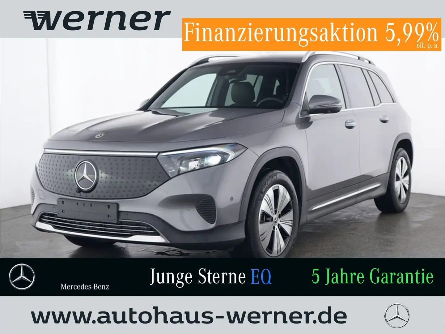 Mercedes-Benz EQB 300 4M PROG-ADV+ FAP 360° SOUND VZA WDGS TOT Gris - 1