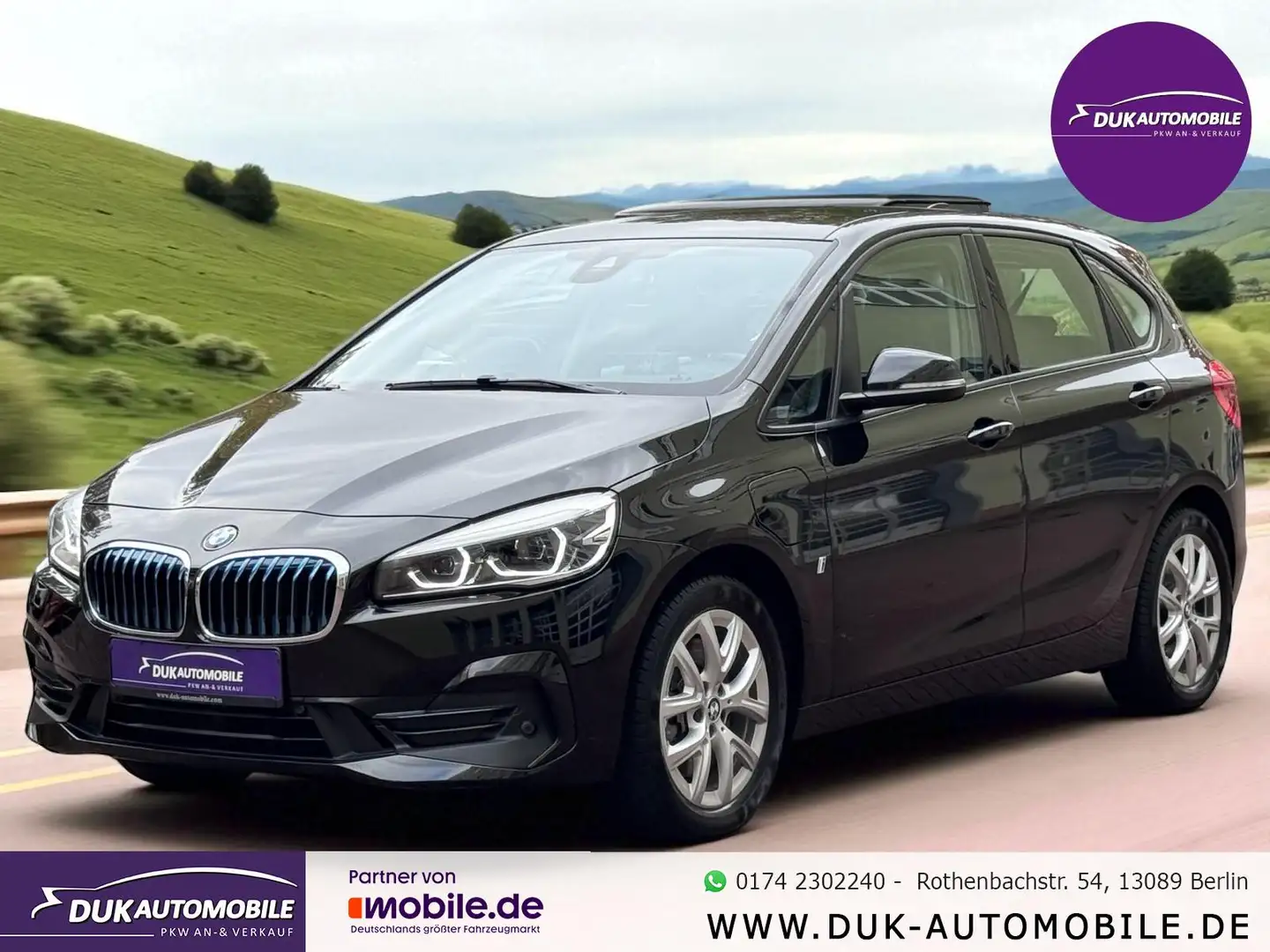 BMW 225 xe Sport Line Automatik *Navi* Schwarz - 1