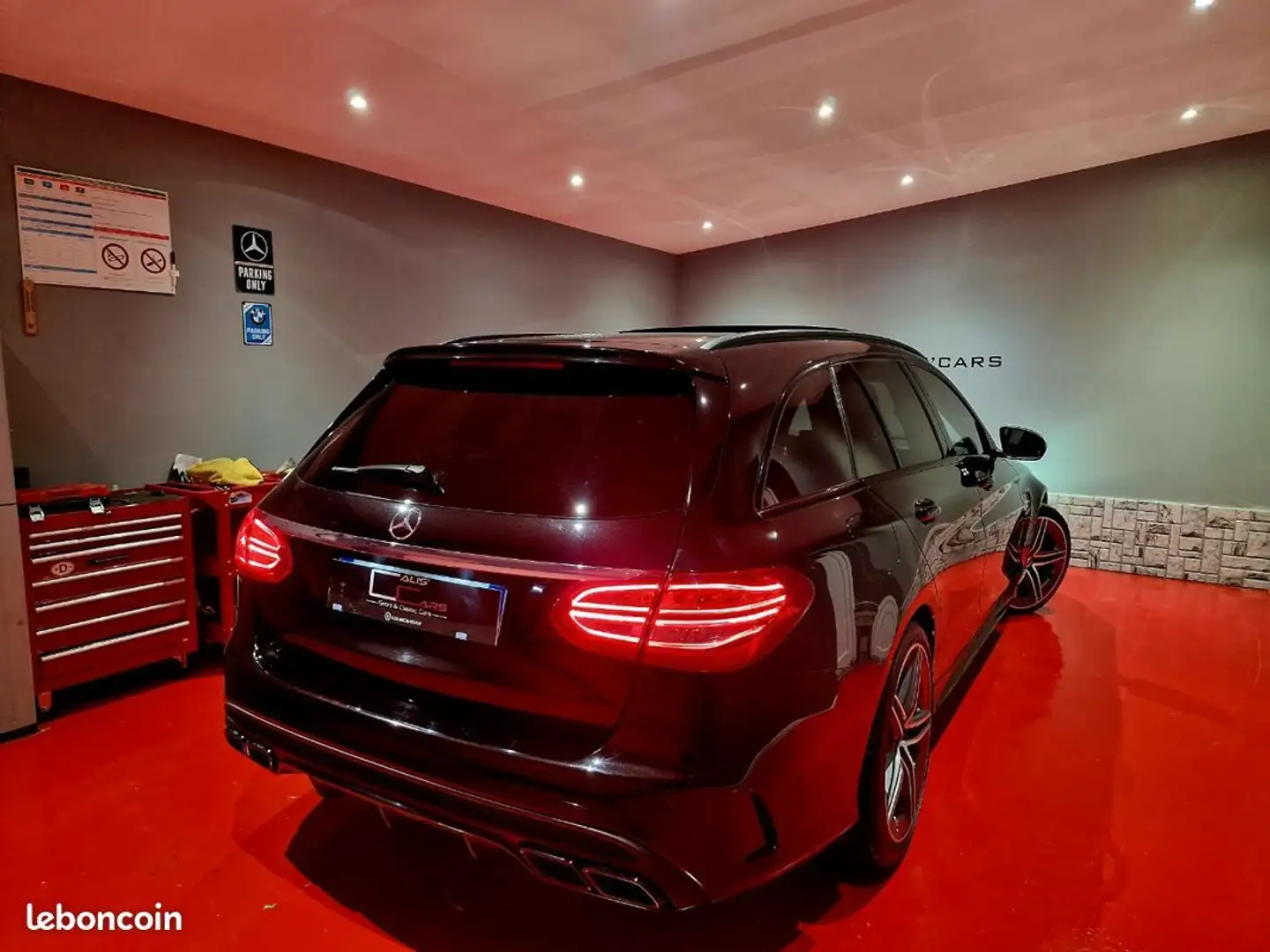 Mercedes-Benz C 63 AMG C63 AMG 4.0 V8 BI-TURBO 476CH MCT7 SPEEDSHIFT Première Main État EXCEPTIONNEL Noir - 2