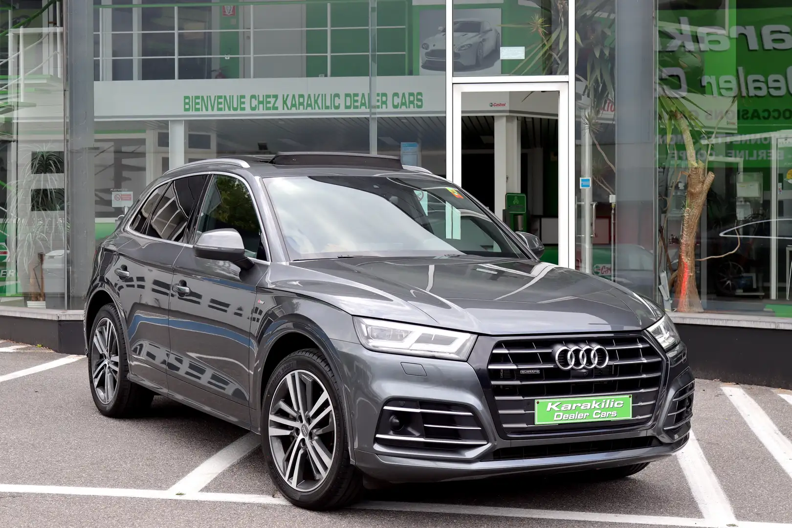 Audi Q5 55TFSI PHEV 367CV QUATTRO S-LINE PANO PNEUMATIC Gris - 1