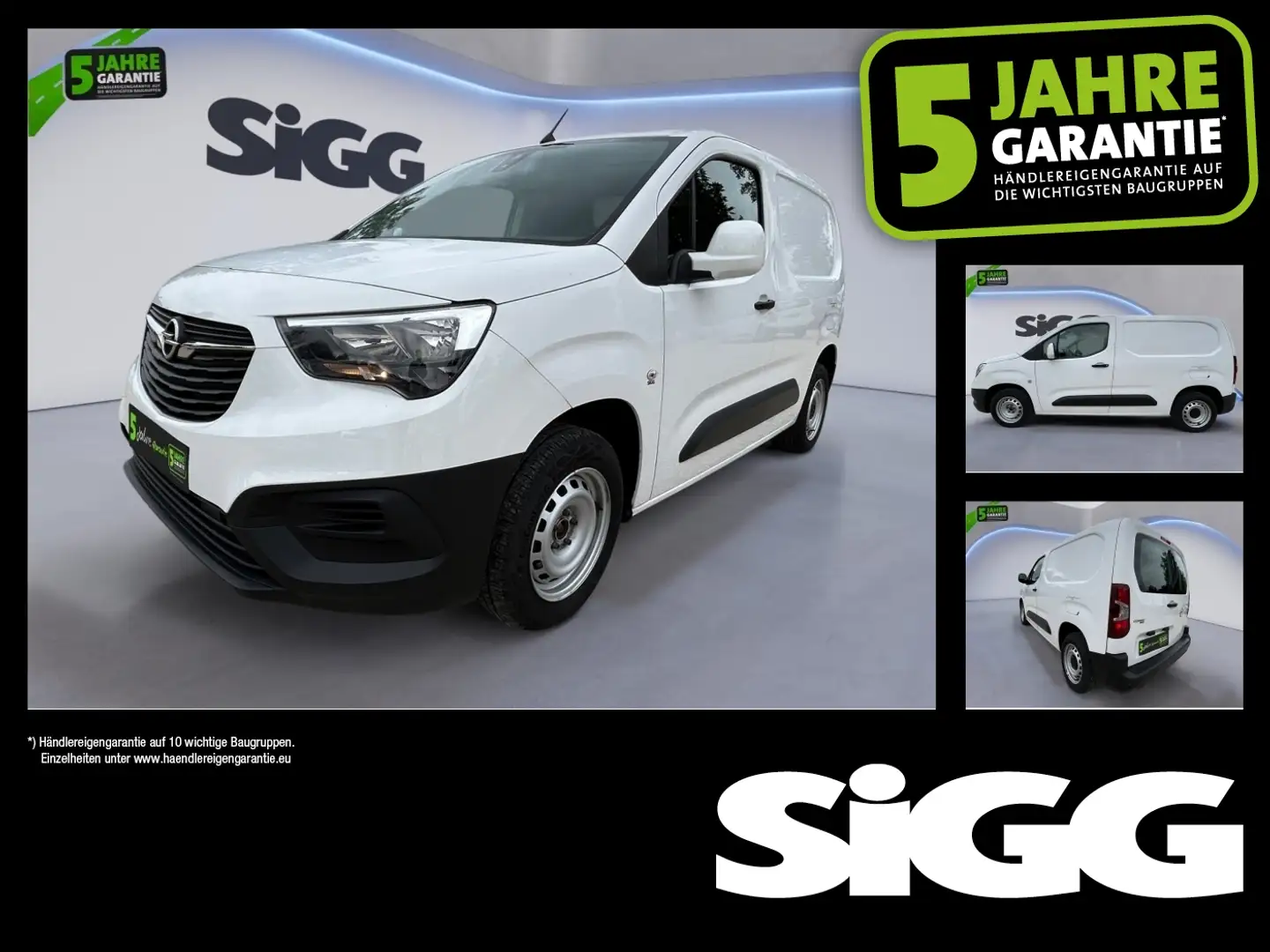 Opel Combo E Cargo 1.5 Diesel Parksensoren hinten, Weiß - 1