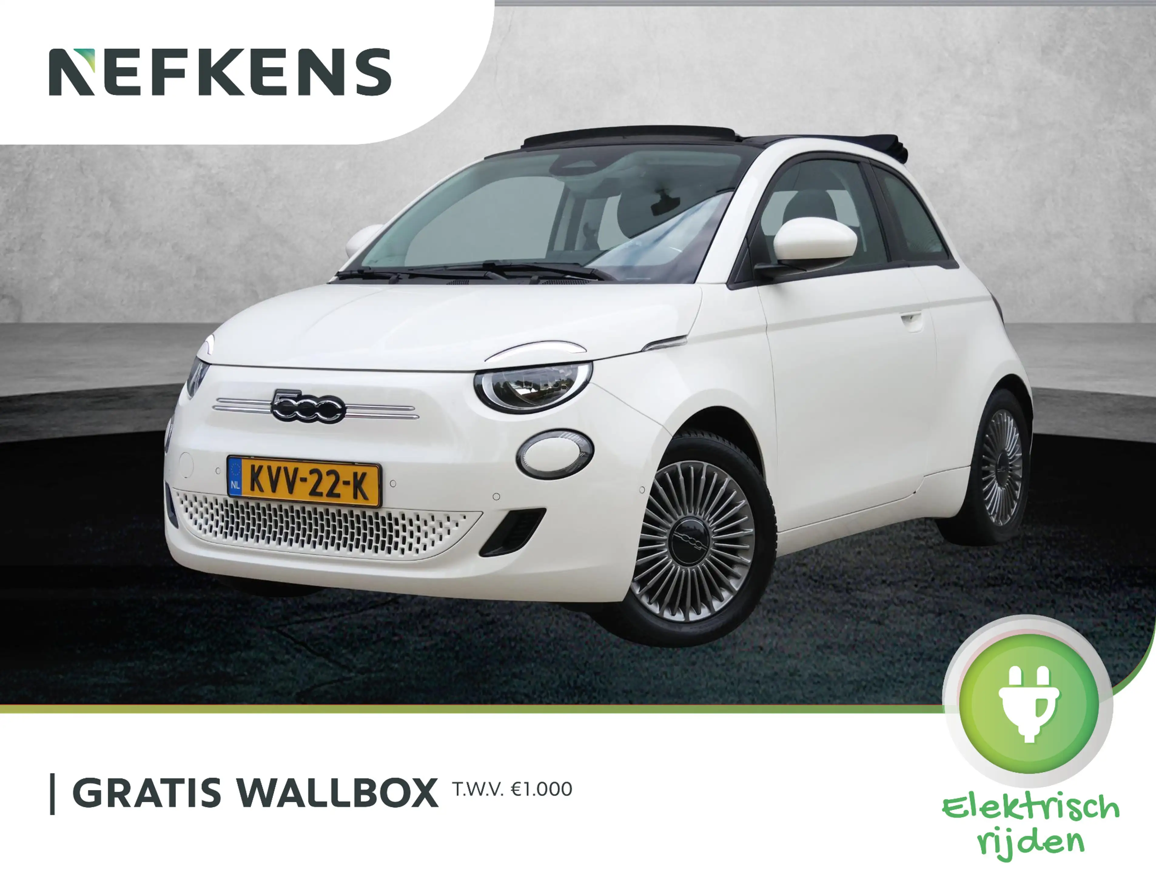 Fiat 500C Icon 42 kWh 118pk | Camera | Stoelverwarming | Par
