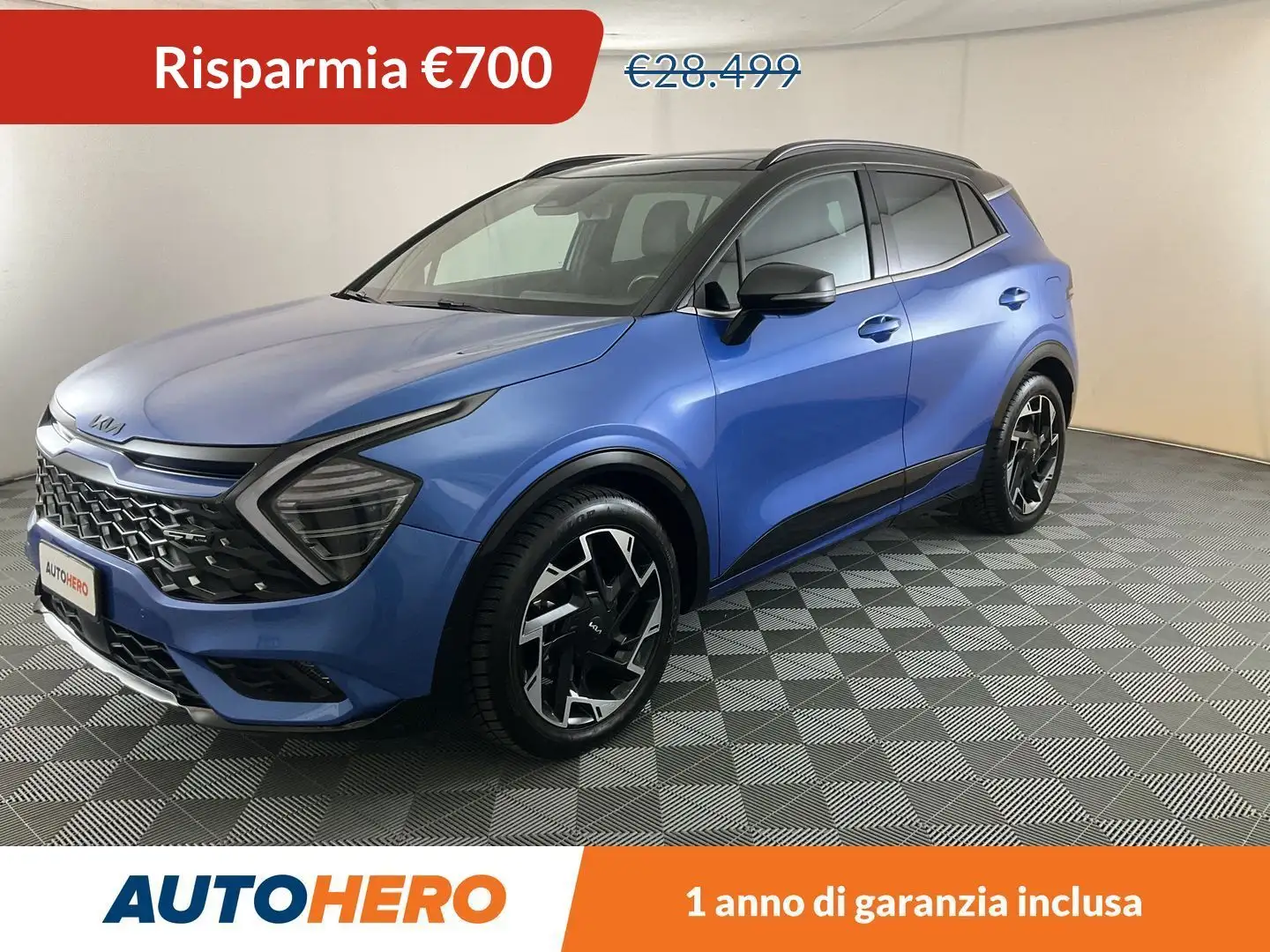 Kia Sportage 1.6 CRDi Mild-Hybrid GT-Line DCT MHEV Bleu - 1