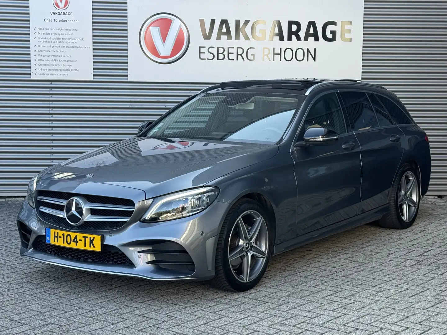 Mercedes-Benz C 180 Estate Business Solution AMG,SCHUIFDAK,BURMESTER Grijs - 1
