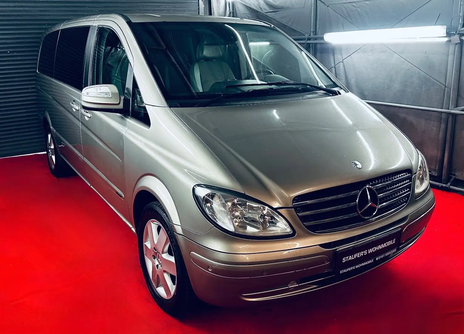 Mercedes-Benz Viano 2.2 CDI lang TÜV + SERVICE NEU 8 Sitzer Gümüş rengi - 2