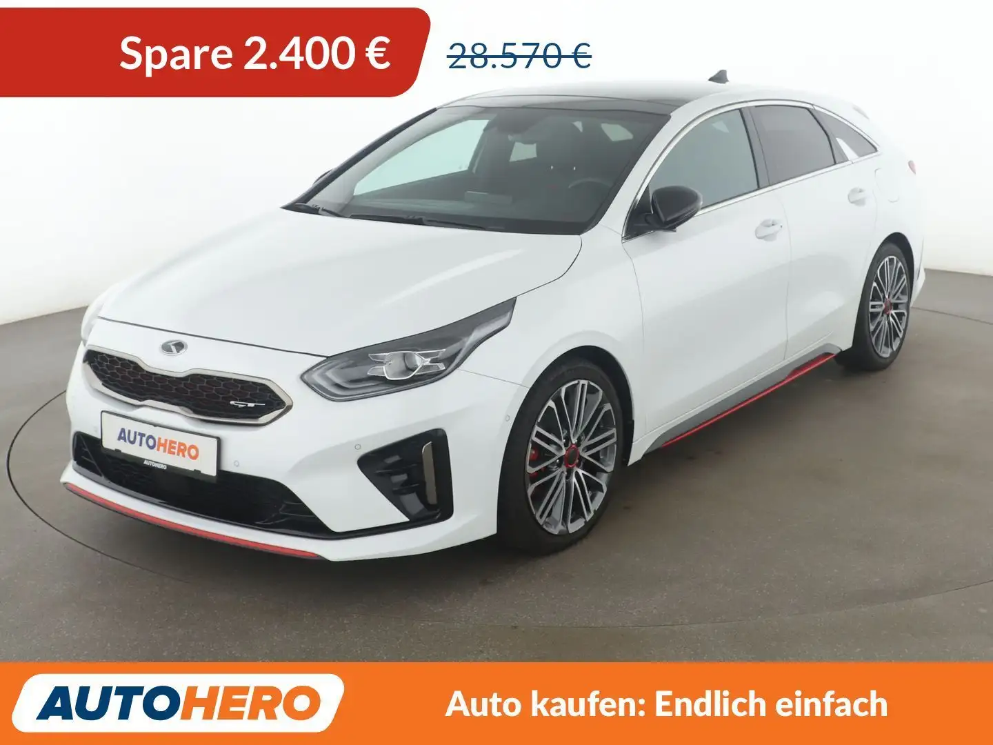 Kia ProCeed / pro_cee'd 1.6 TGDI GT Aut.*NAVI*BI-LED*ACC*CAM*PDC*SHZ*JBL* Weiß - 1
