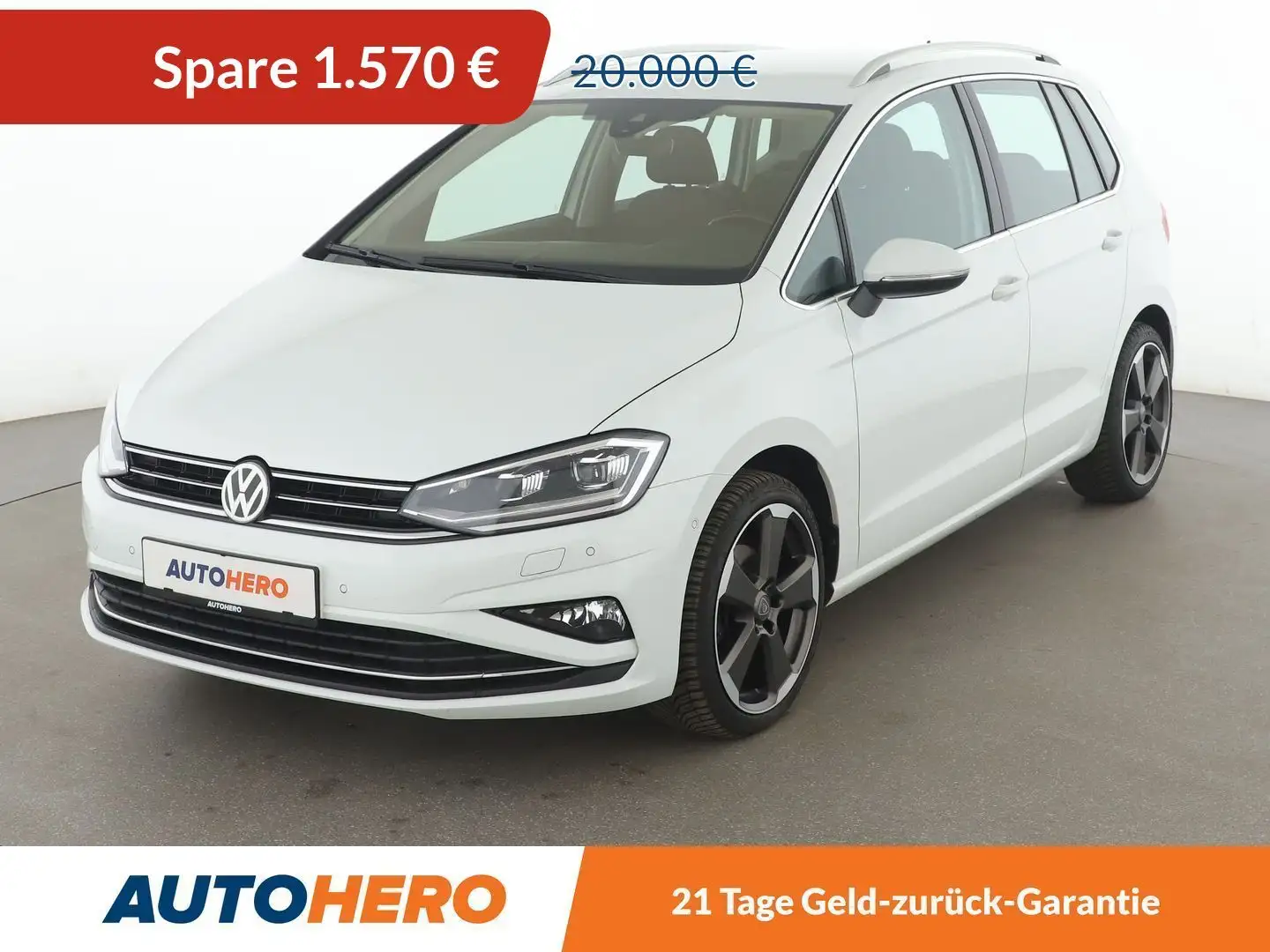 Volkswagen Golf Sportsvan 2.0 TDI Highline Aut. *LED*ACC*CAM*SHZ* Blanc - 1