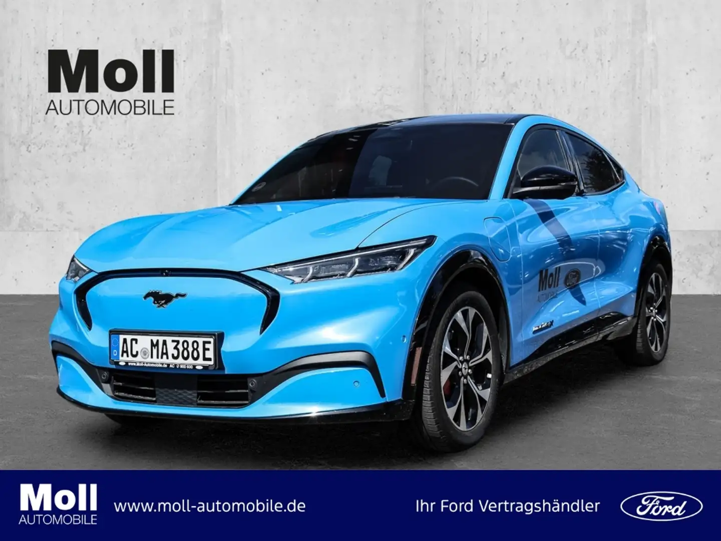 Ford Mustang Mach-E AWD Extended 351PS Techno 2 Panorama Blau - 1