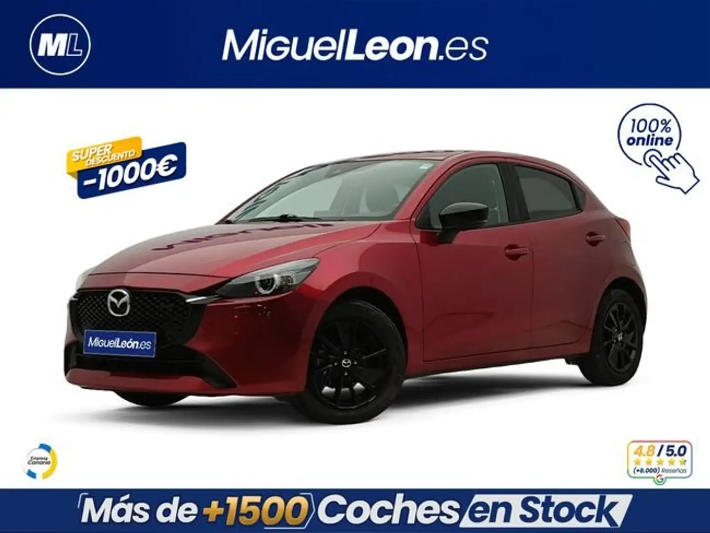 Mazda 2 e-SKYACTIV G 1.5 66kW (90CV) MT Homura Rojo - 1