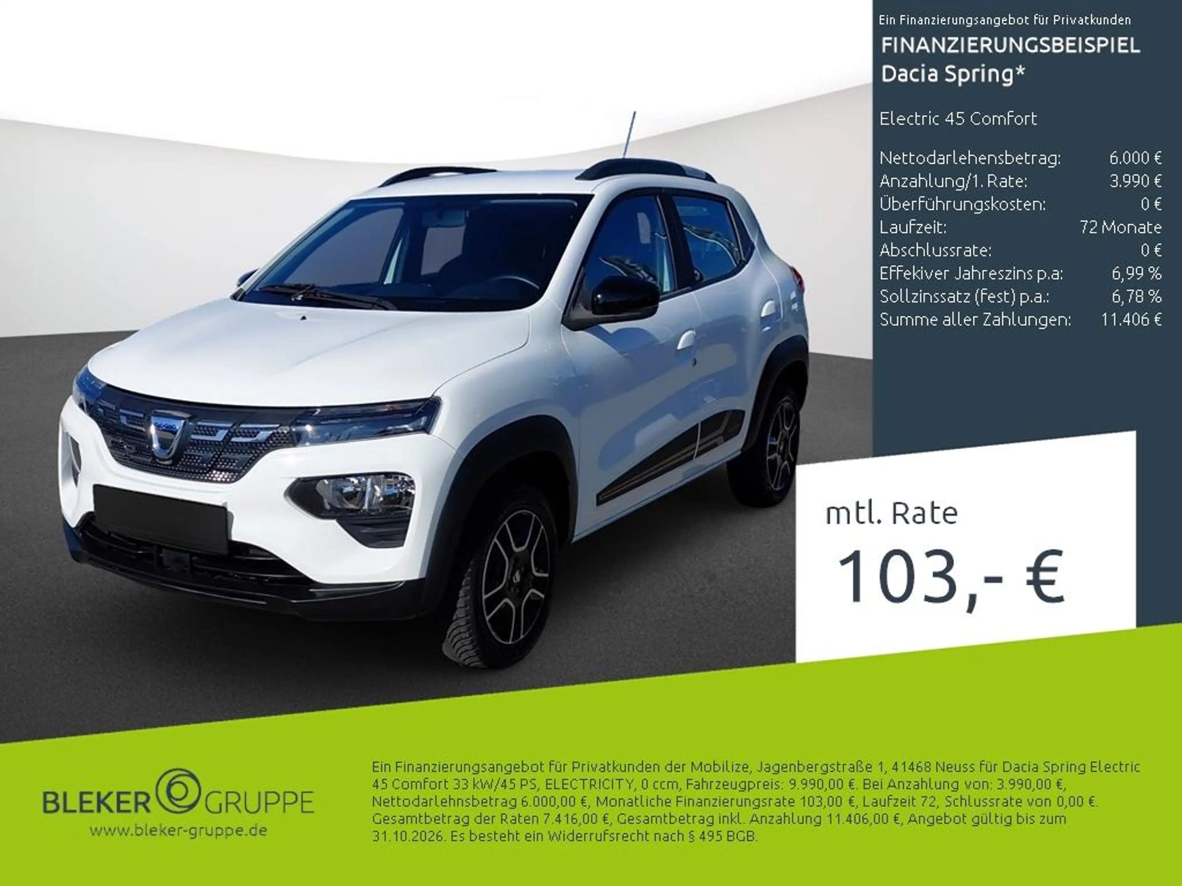 Dacia Spring Electric 45 Comfort
