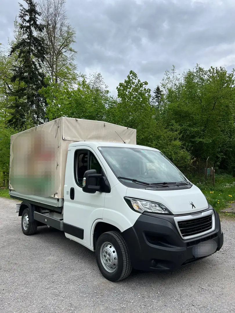 Peugeot Boxer Pritsche / Plane Weiß - 2