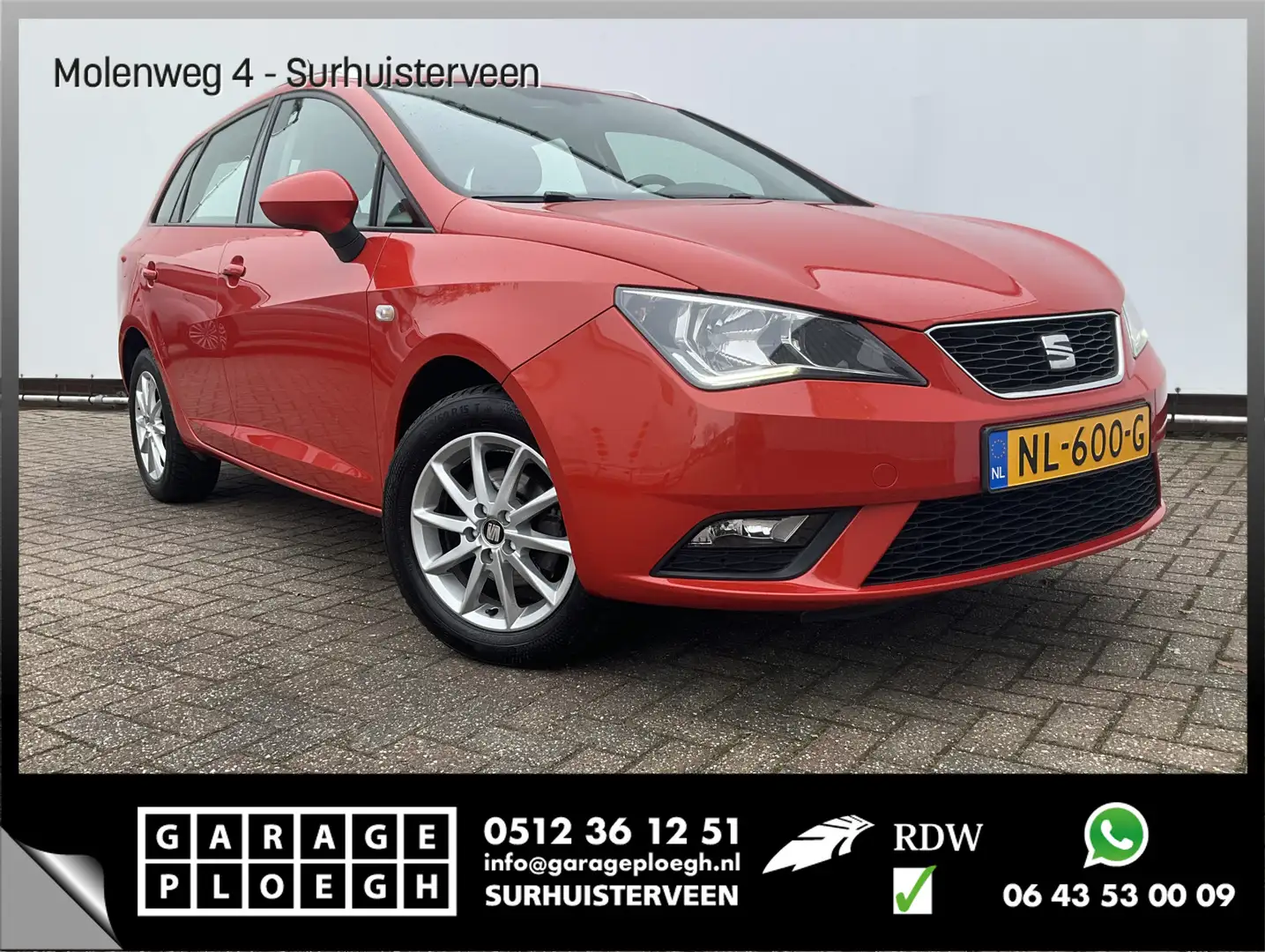 SEAT Ibiza ST 1.0 EcoTSI Style Connect Red Chili Trekhaak Cru Rouge - 1