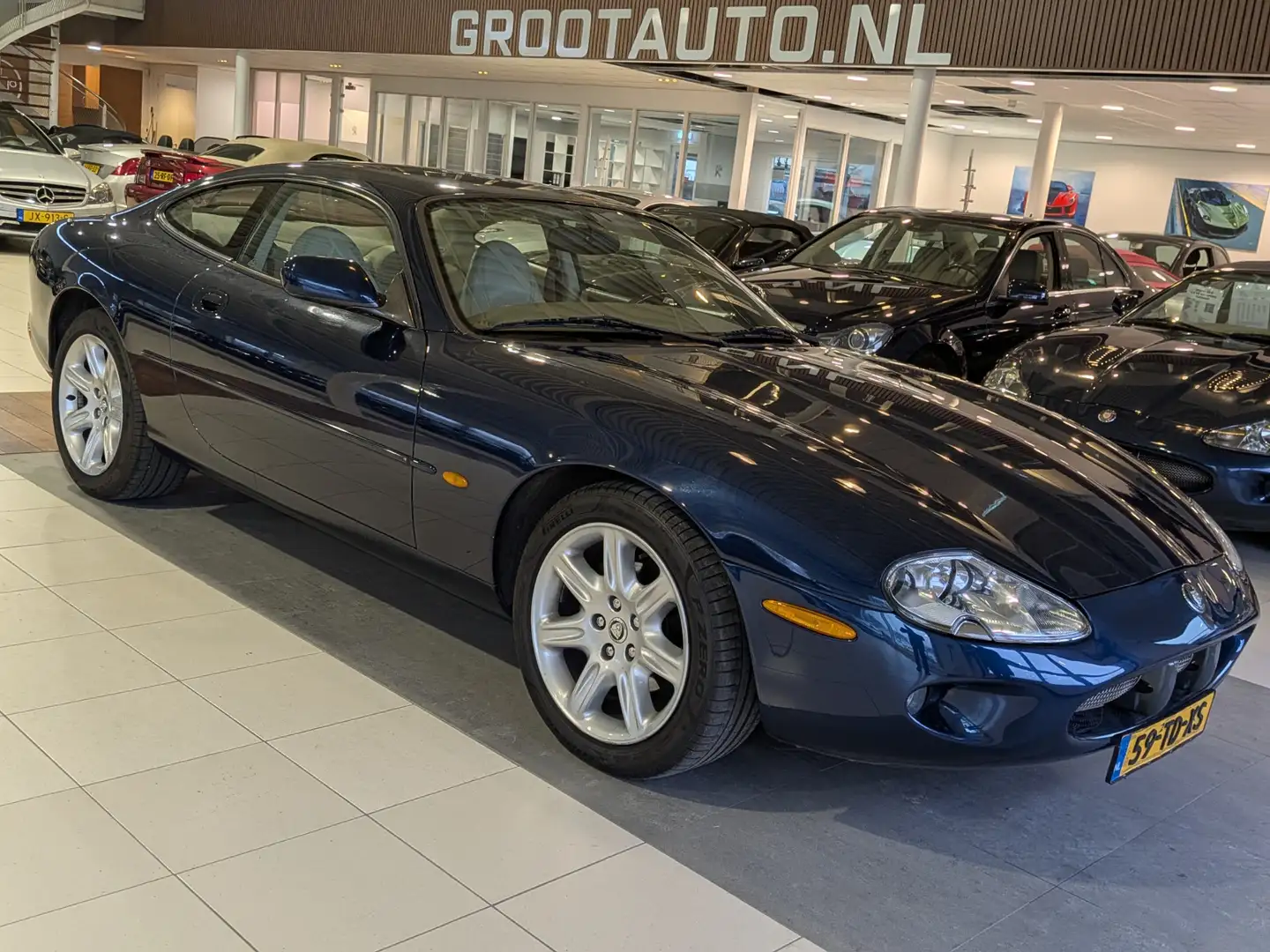 Jaguar XK8 4.0 V8 Coupé Automaat Airco, Leder interieur, Stuu Blau - 1