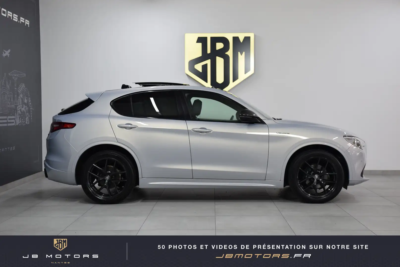 Alfa Romeo Stelvio 2.2 210 ch Q4 AT8 Veloce Gris - 2