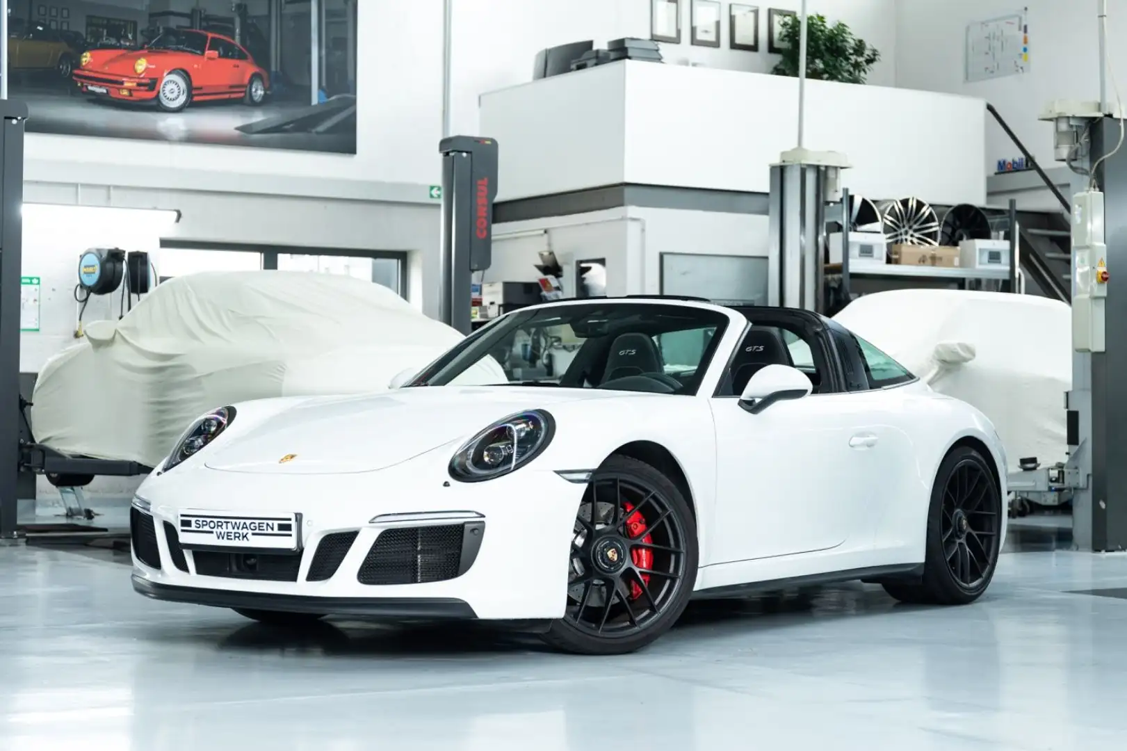 Porsche 991 I 911 Carrera Targa 4 GTS I PDLS+ I Carbon Weiß - 1